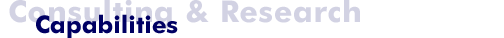 Research and Consulting Capabilities