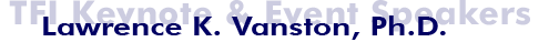 TFI Keynote and Event Speakers - David Smith